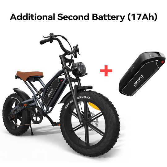 Jansno X50 Bicicletta Elettrica 20"x 4.0 Bicicletta Elettrica per Adulti con Motore Brushless da 750W 48V 12.8Ah Batteria Rimovibile Ebike Bicicletta da Montagna