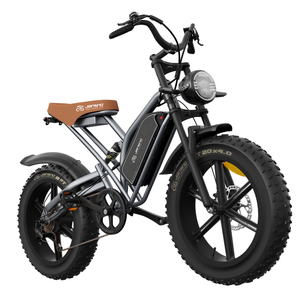 Jansno X50 Fat Tire Bike électrique pour adultes, moteur 750W, batterie amovible 48V 14AH